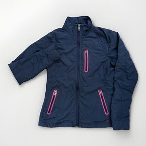 Ariat Jacket Womens Size Small Softshell Zip Up Blue Pink Zip Up